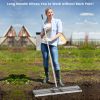 Lawn Leveling Rake with 67" Long Handle for Yard & Garden