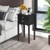 Vintage Side End Table with 2 Storage Drawers – MDF