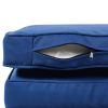 Outdoor Patio Rectangle Daybed with Retractable Canopy & Cushions