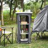 Folding Camping Storage Cabinet with 3 Shelves & Carry Bag