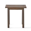 Selma Outdoor End Table – Gray Acacia Wood Patio Accent Table