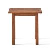Selma Outdoor End Table – Gray Acacia Wood Patio Accent Table