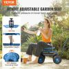 VEVOR Rolling Garden Cart Work Seat with Wheels – 360° Swivel Gardening Stool