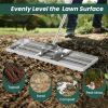 Lawn Leveling Rake with 67" Long Handle for Yard & Garden