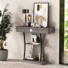 Console Table with Drawer and 2-Tier Shelves – Entryway & Living Room Storage Table