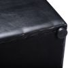 16 Inch Ottoman Pouffe Storage Box with PU Leather Cushion