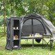 Folding Camping Storage Cabinet with 3 Shelves & Carry Bag